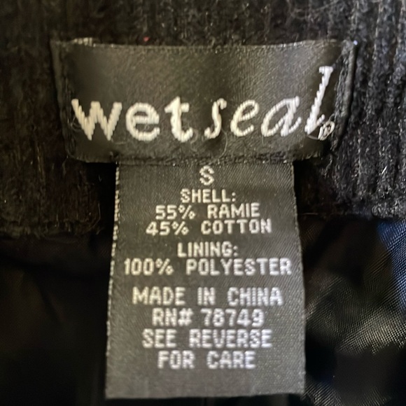 Vintage Wet Seal Corduroy Gray/Black Blazer Size Small - Picture 11 of 14